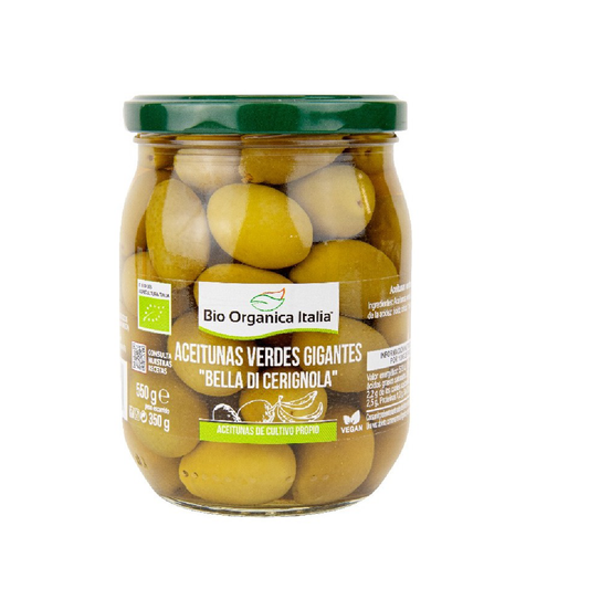 Riesige grüne Bio-Oliven Organica Italia 550 g