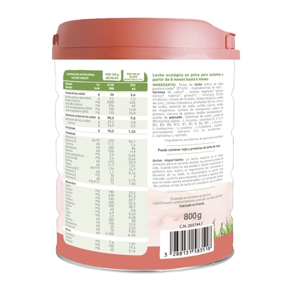 Ziegenmilch BIO Caprea 1 (0 bis 6 Monate) Ökologisch Babybio 800 g