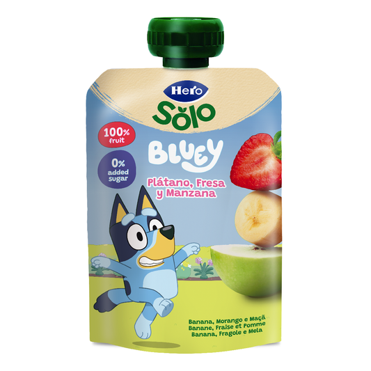 Joghurtbecher Banane Erdbeere Apfel Hero 100 g