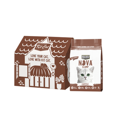 Kit Cat Arena Eco SoyaClump – Coffee 7 l Katzenstreu