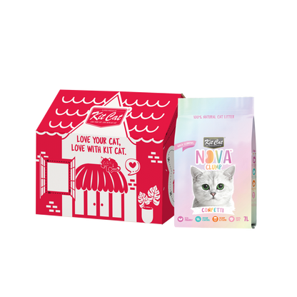 Katzenstreu-Set Eco SoyaClump – Confetti 7 l Katzenstreu