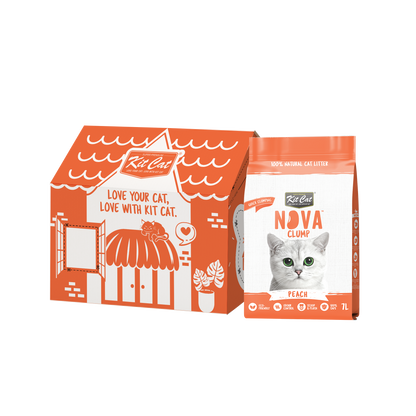 Kit Cat Arena Eco SoyaClump – Peach 7 l Katzenstreu