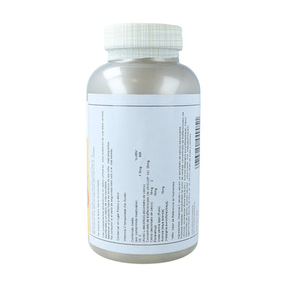 Vitamina C Masticable sabor Naranja 500 mg Solaray, 100 comprimidos.