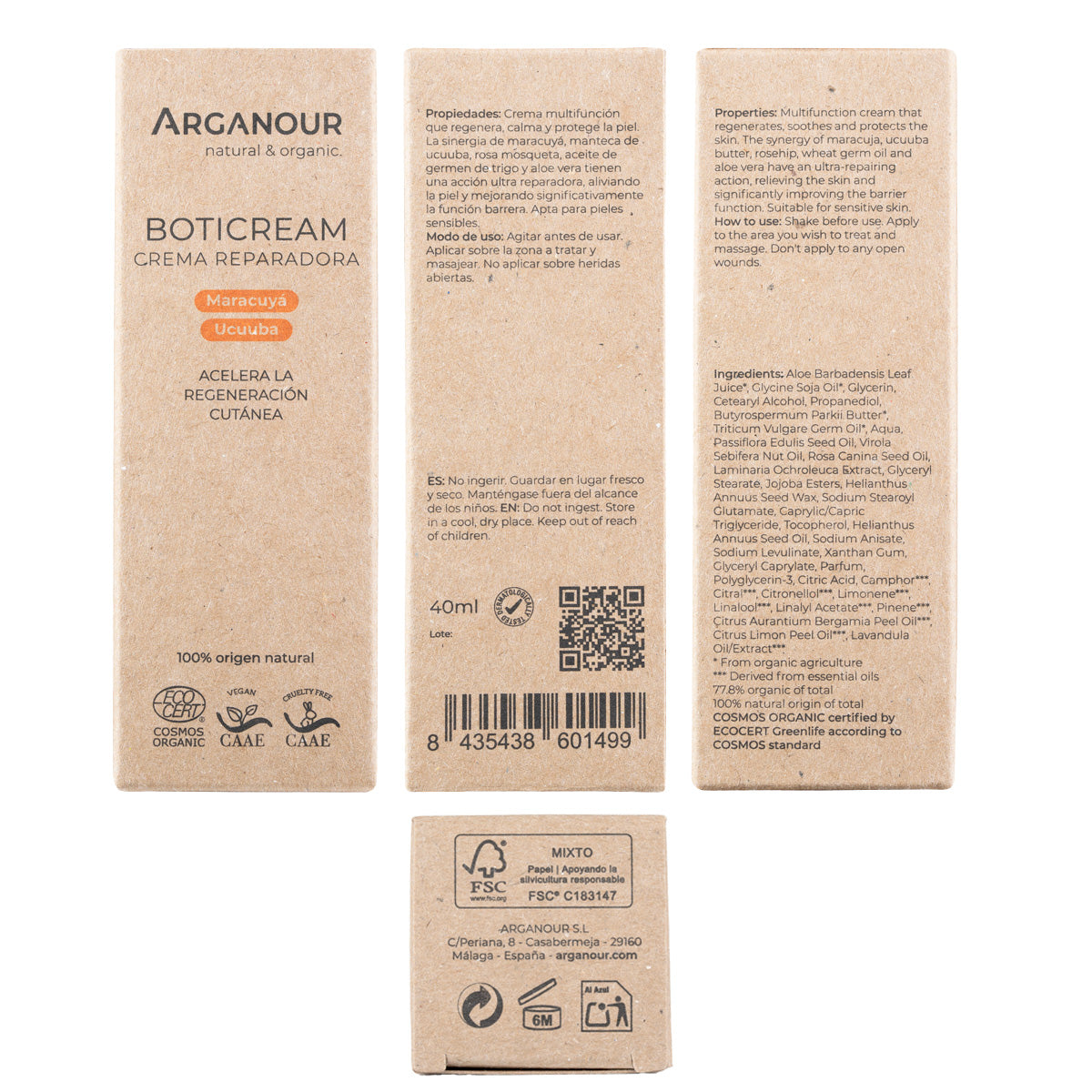 Boticream Reparierende Creme Arganour 40 ml