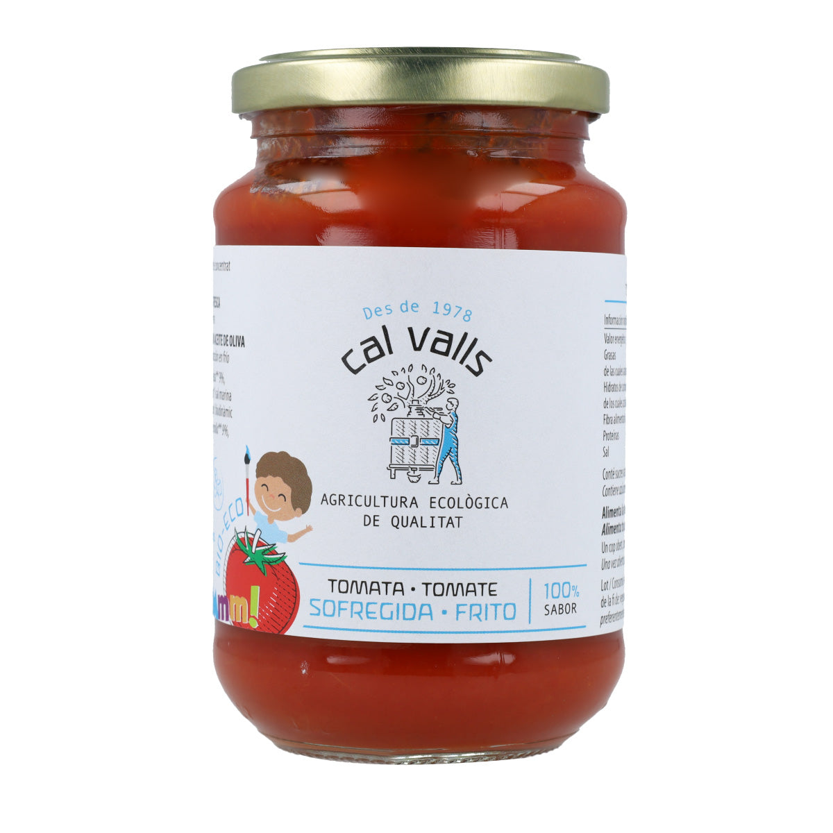 Tomatenmark ohne Zuckerzusatz, biologisch, Cal Valls, 350 g