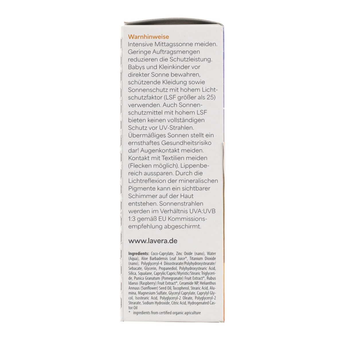 Lavera Sonnenschutzfluid für das Gesicht LSF 50, 40 ml