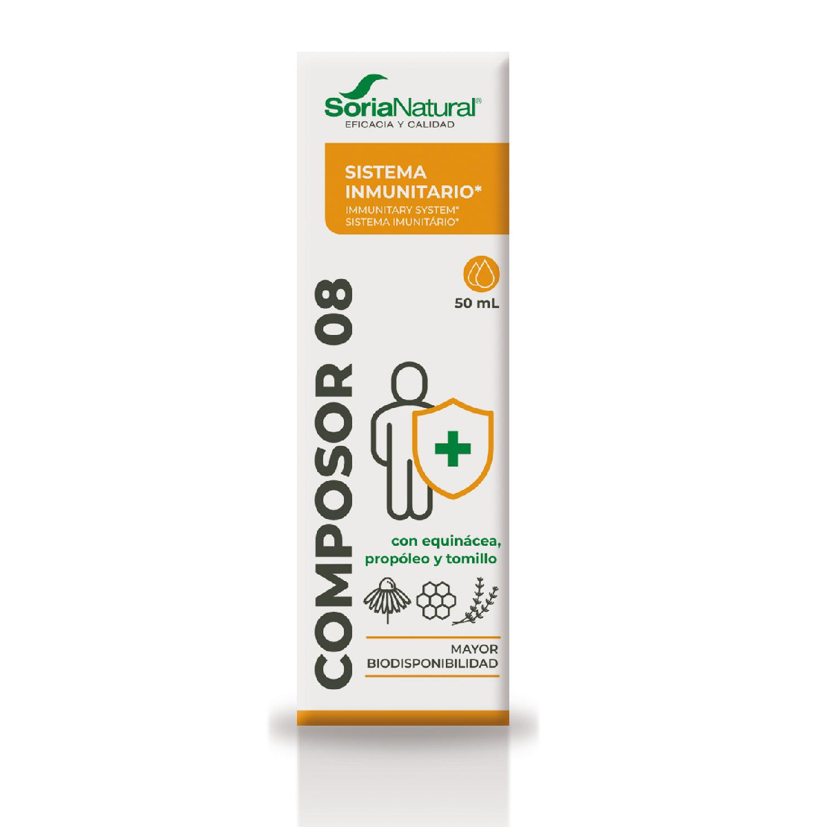 Pack 3x Composor 8 Siglo XXI Echina Soria Natural, 50 ml