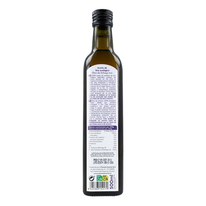 Pack 3x Aceite de Lino prensado en frío ECO Planeta Huerto 500 ml