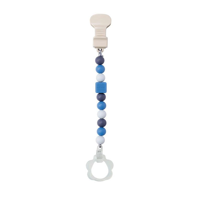 Pinza chupete  (con clip de chupete) Doukidou Rosa-Blanco