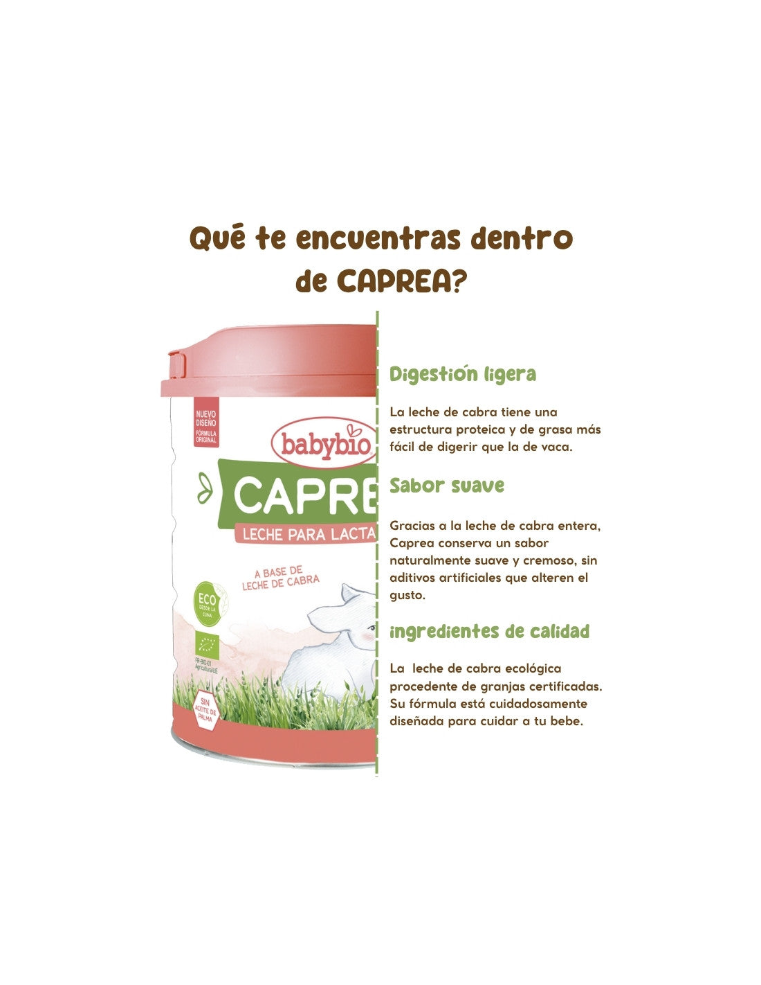 Bio-Ziegenmilch Caprea 1 (0 bis 6 Monate) ökologisch Babybio 400 g