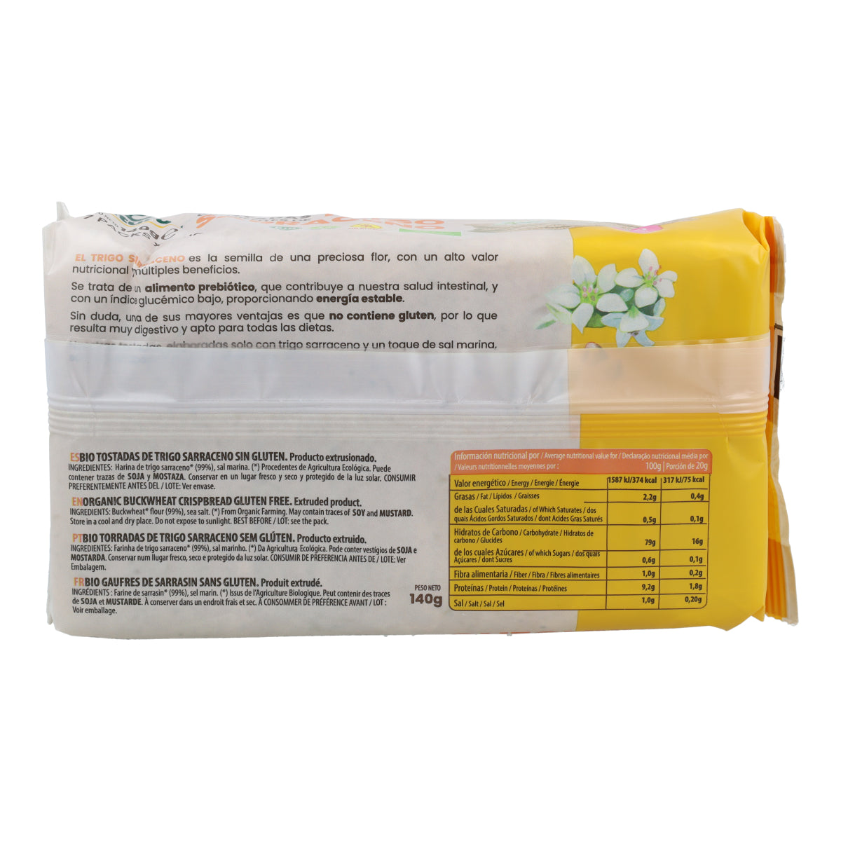 Glutenfreier Buchweizen-Toast von Sol Natural 140 g BIO