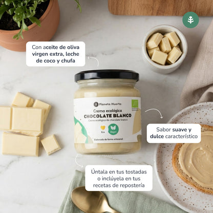 Vegane weiße Schokoladencreme ECO Planeta Huerto 230 g