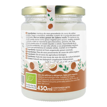 Natives Kokosnussöl ECO Planeta Huerto 500 ml