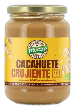 Crema de Cacahuete Crujiente Biocop 350 g