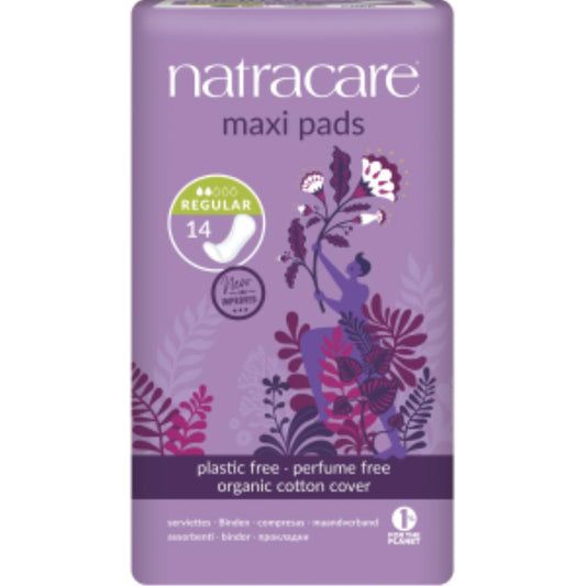 Compresa regular sin alas Natracare 14 Uds