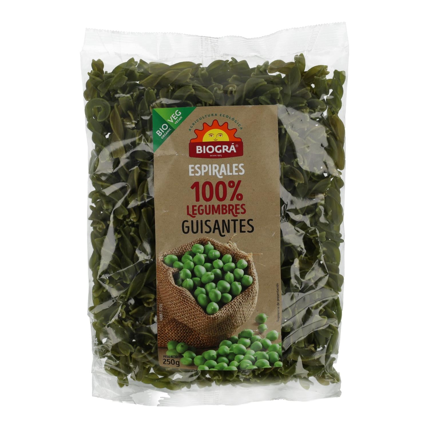 Espiral de Guisantes Biográ BIO 250 g