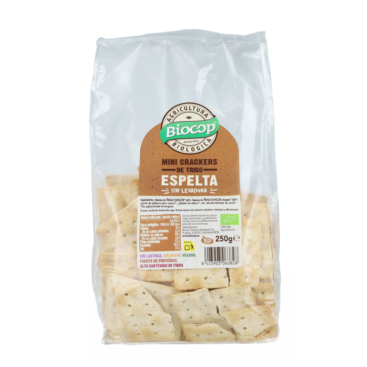 Mini-Cracker aus Dinkelweizen Biocop 250 g