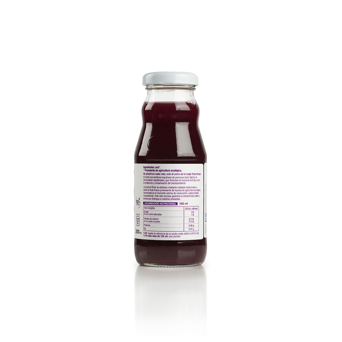 Zumo de Uva Negra BIO 100% exprimido Ékolo 200ml