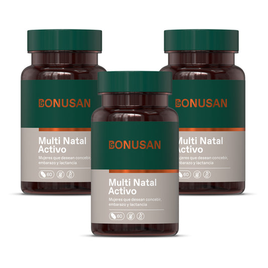Pack 3x Multi Natal Activo Bonusan 60 Tabletas