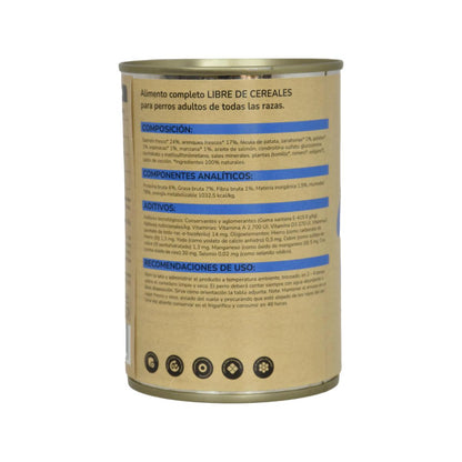 Pack 6 x Comida Húmeda Grain Free Superpremium para perro Salmón Planeta Huerto 380 g