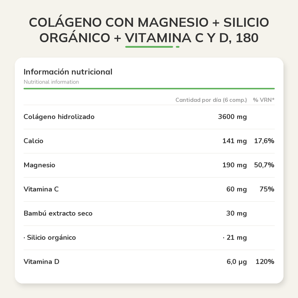 Información nutricional
