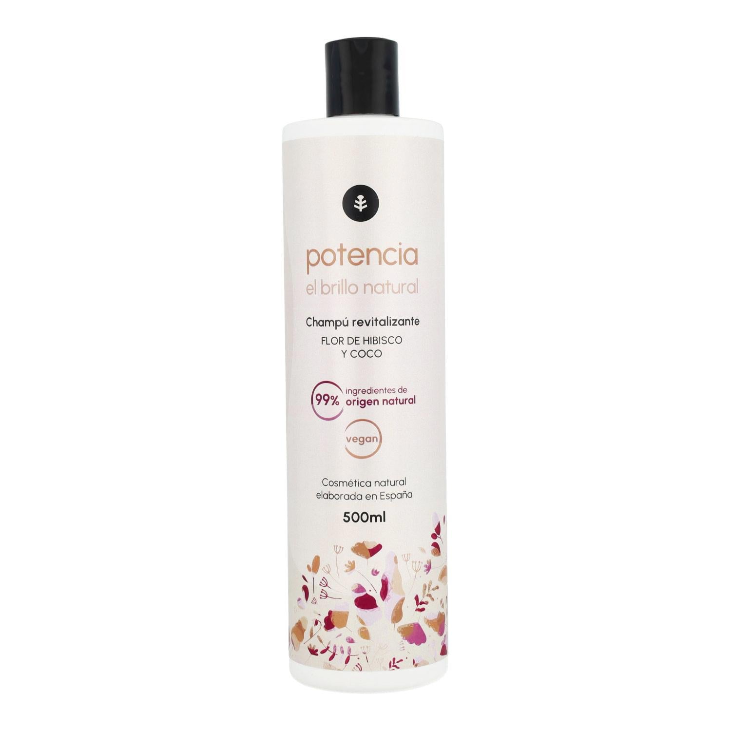Champú potenciador de brillo Flor de Hibisco y Coco Planeta Huerto 500 ml