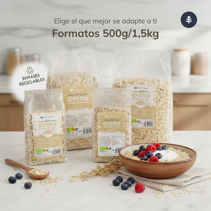 Copos de Avena integral finos ECO Planeta Huerto 500 g