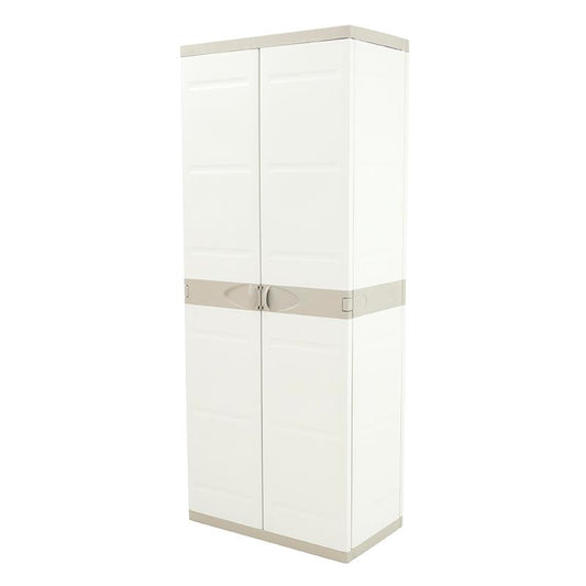 Armario Escobero 70 cm Titanium Plastiken Beige (Reacondicionado)