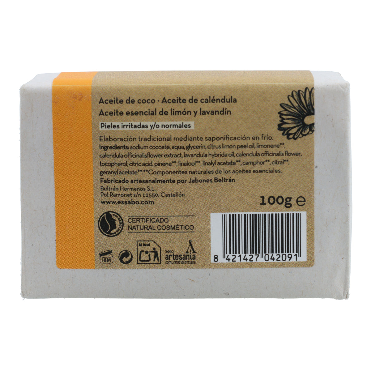Handgemachte Ringelblumenseife 100 g Essabó