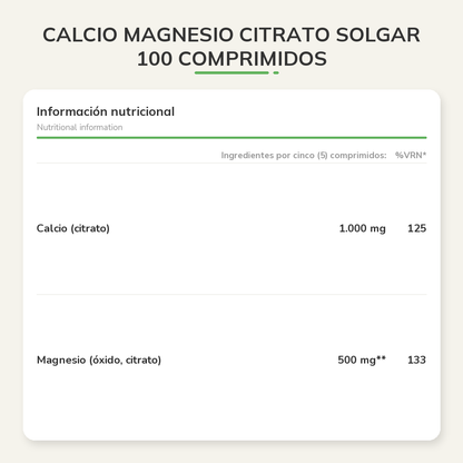 Información nutricional