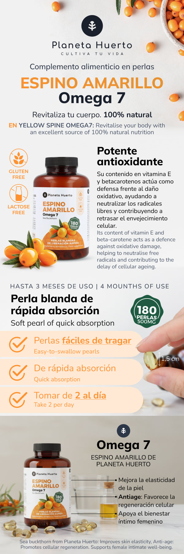 Omega 7 Sanddorn Planet Orchard 180 Perlen
