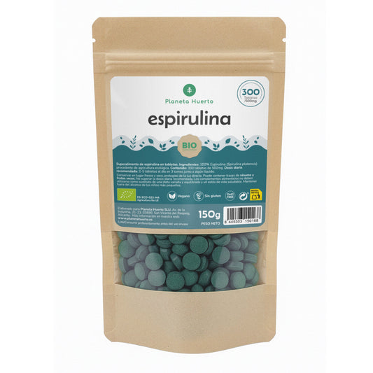 Bio Spirulina 500mg Planet Orchard 300 Tabletten