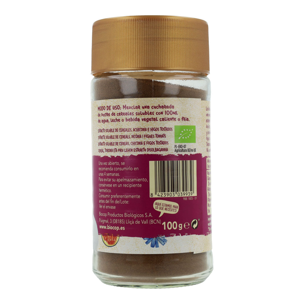Bio-Getreidekaffee mit Feigen und Chicorée von Biocop, 100 g