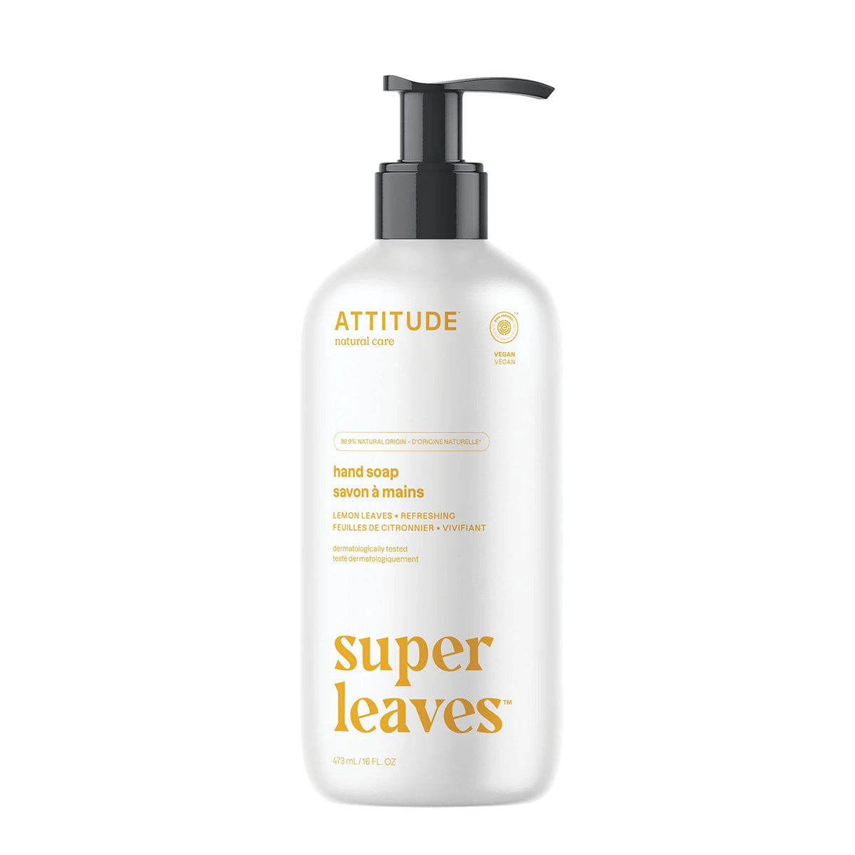 Super leaves Jabón de manos Lemon Leaves Attitude 473 ml