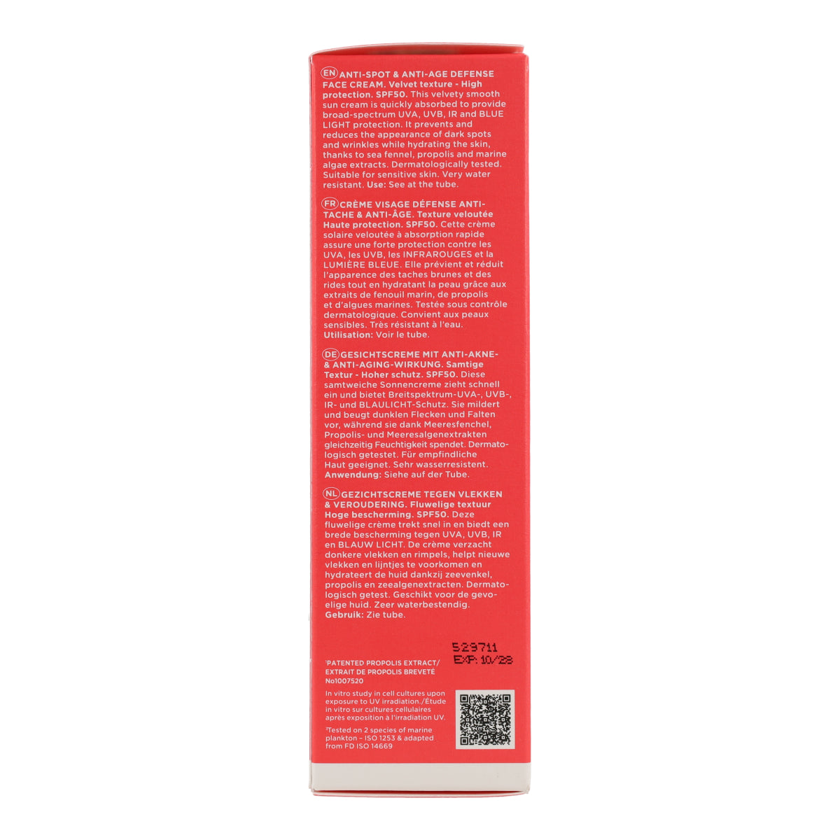 Sonnencreme gegen Hautflecken SPF50 Apivita 50 ml