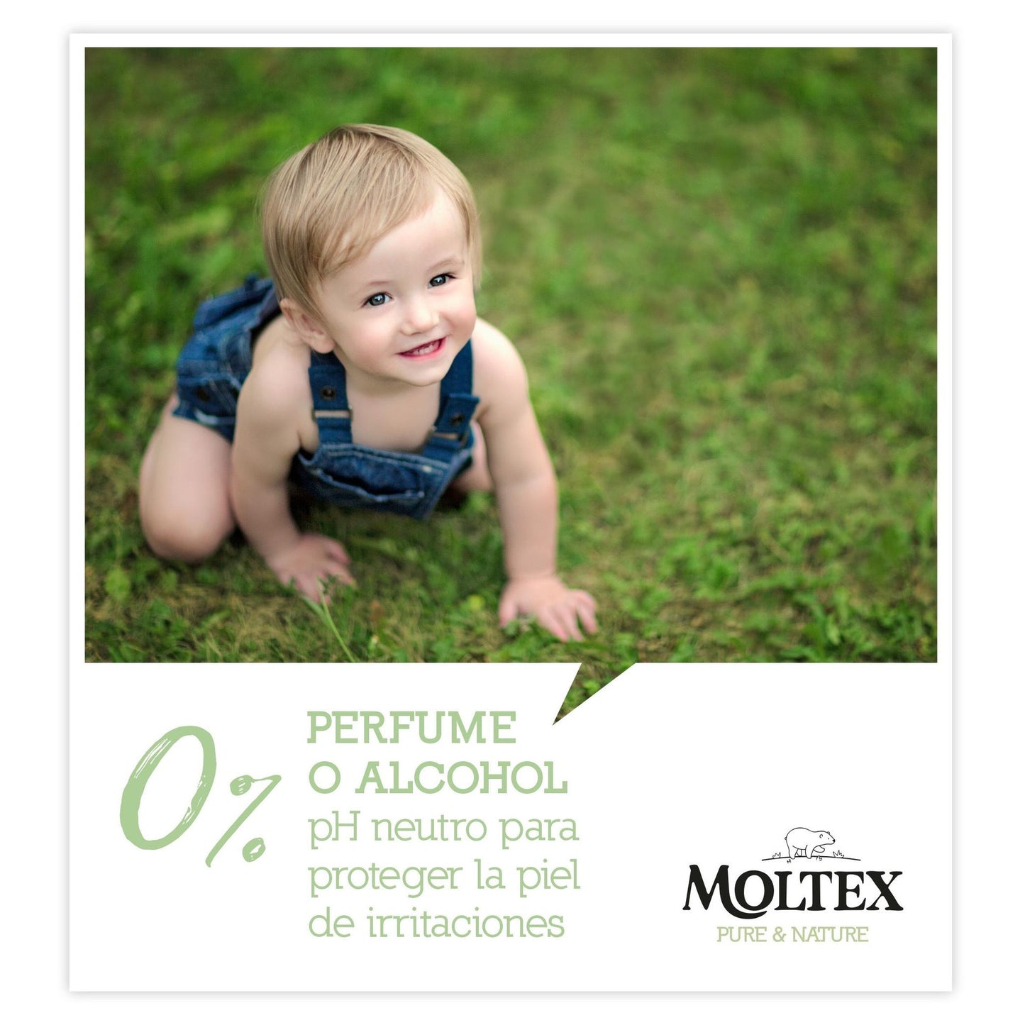 Pack 6 x Toallitas Moltex Pure & Nature 60 Uds