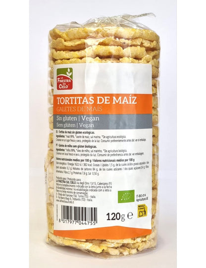 Glutenfreie Mais-Chips mit Salz La Finestra Sul Cielo 120 g