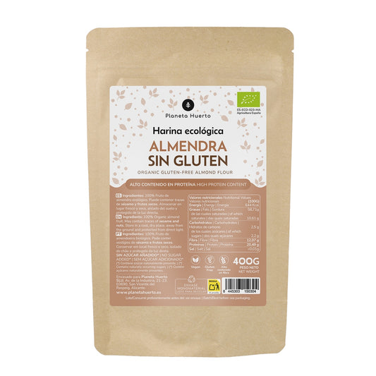 Glutenfreies Mandelmehl ECO Planeta Huerto 400gr