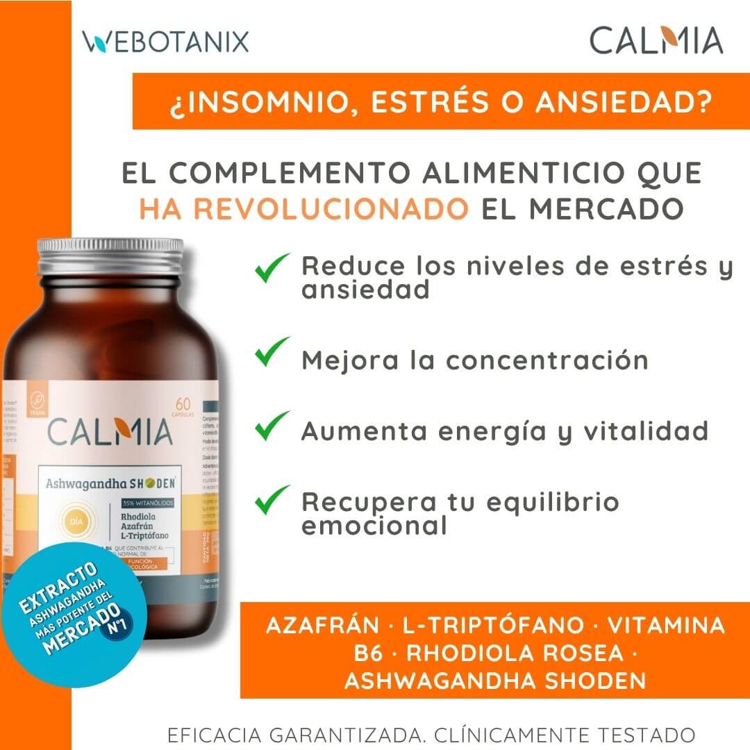 Ashwaganda Shoden Calmia Día 60 Kapseln WeBotanix