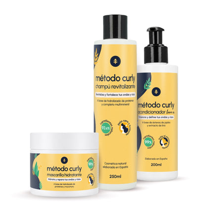 Curly Method Pack: Shampoo, Maske und Einwirken lassen Planeta Huerto
