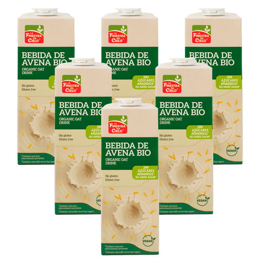 6er-Pack glutenfreies Hafergetränk La Finestra Sul Cielo 1 l