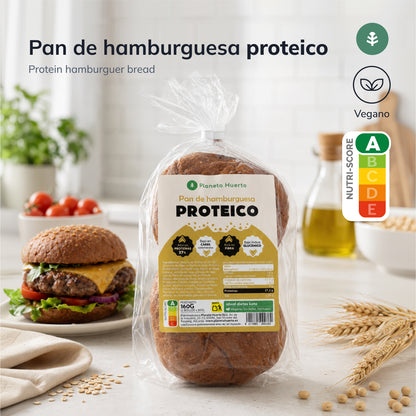 Eiweiß-Hamburgerbrötchen Planeta Huerto, 2 x 80 Gramm