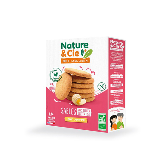 Glutenfreie Butterkekse Bio Nature&Cie 135 g