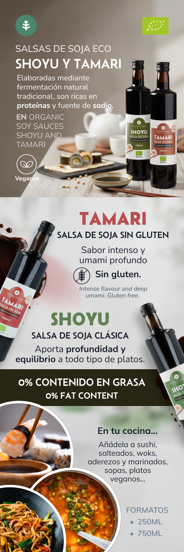 Tamari Sojasauce ECO Planet Garden 750 ml