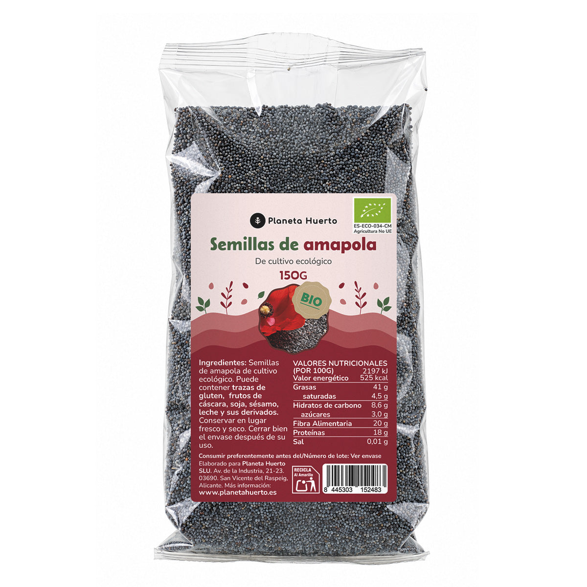 Mohnsamen ECO Planeta Huerto 150 g