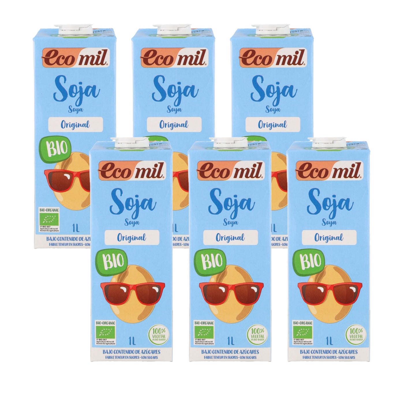 Packung Sojagetränk mit Agavensirup Bio NaturGreen 6 l