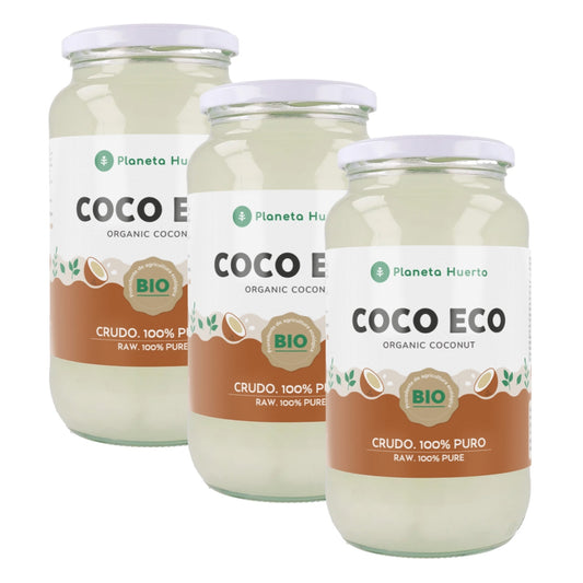 Pack 3x Natives Kokosnussöl ECO Planeta Huerto 1L